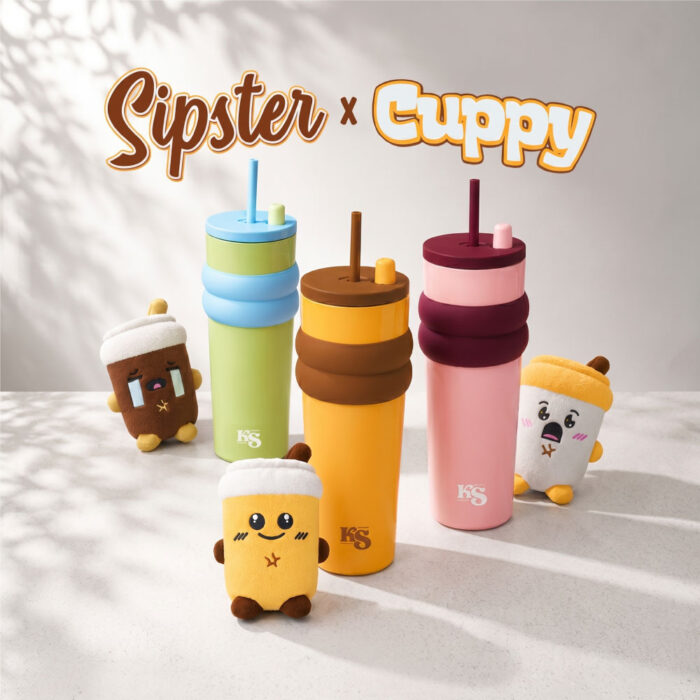 Combo Sipter Tumbler + Cuppy Plushie